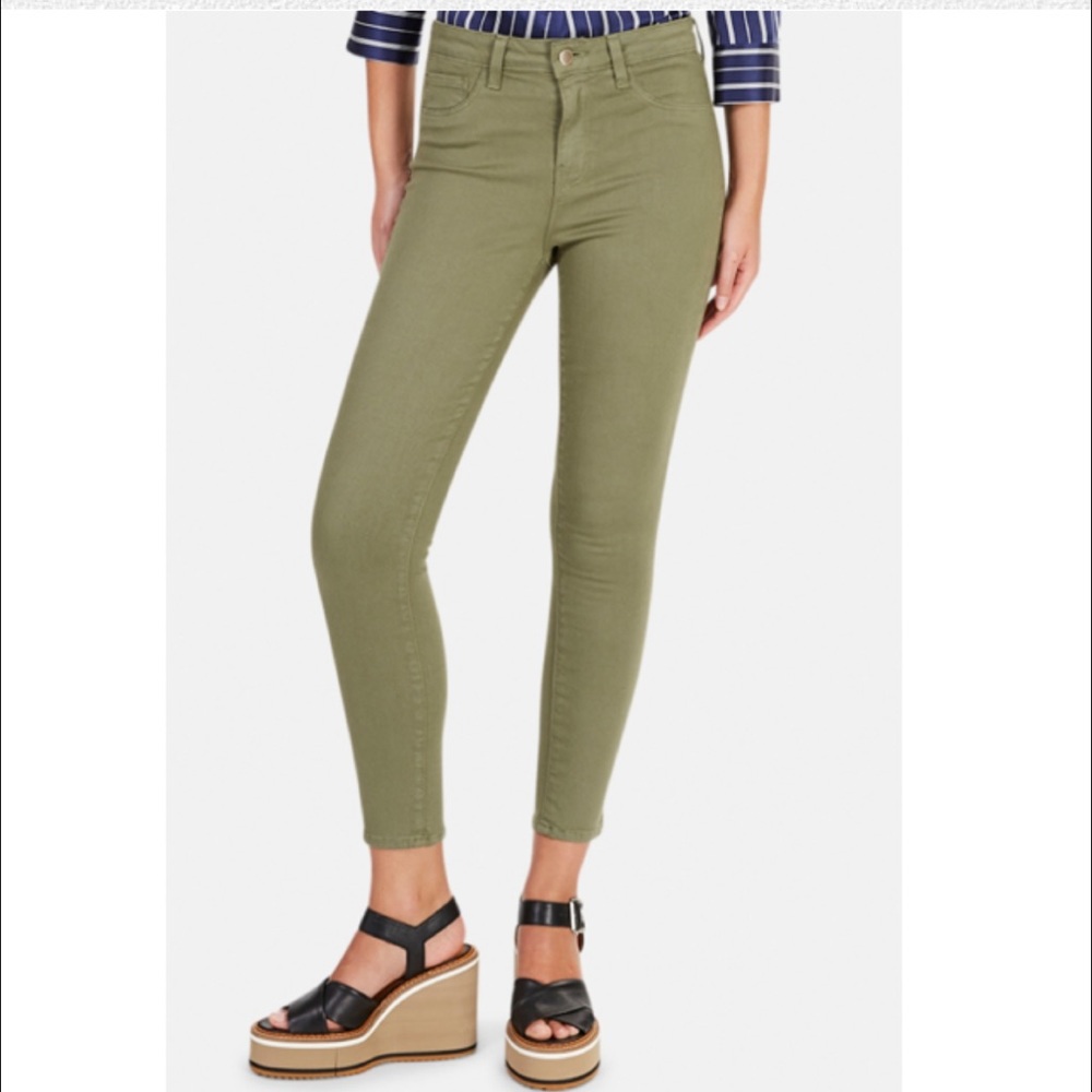 NWT L'agence‎ Margot High Rise Skinny Jeans In Basil Size 25 Designer Minimalist